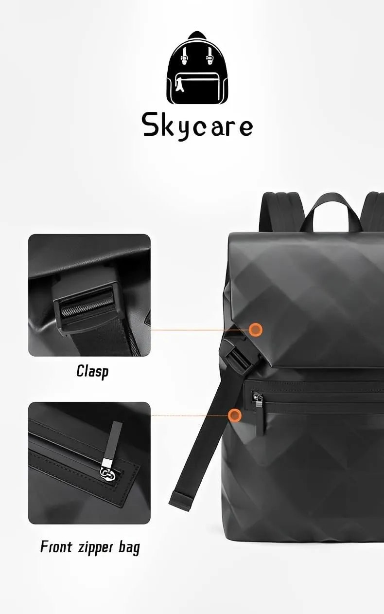 👜 Stylish Diamond Grid Backpack 👜