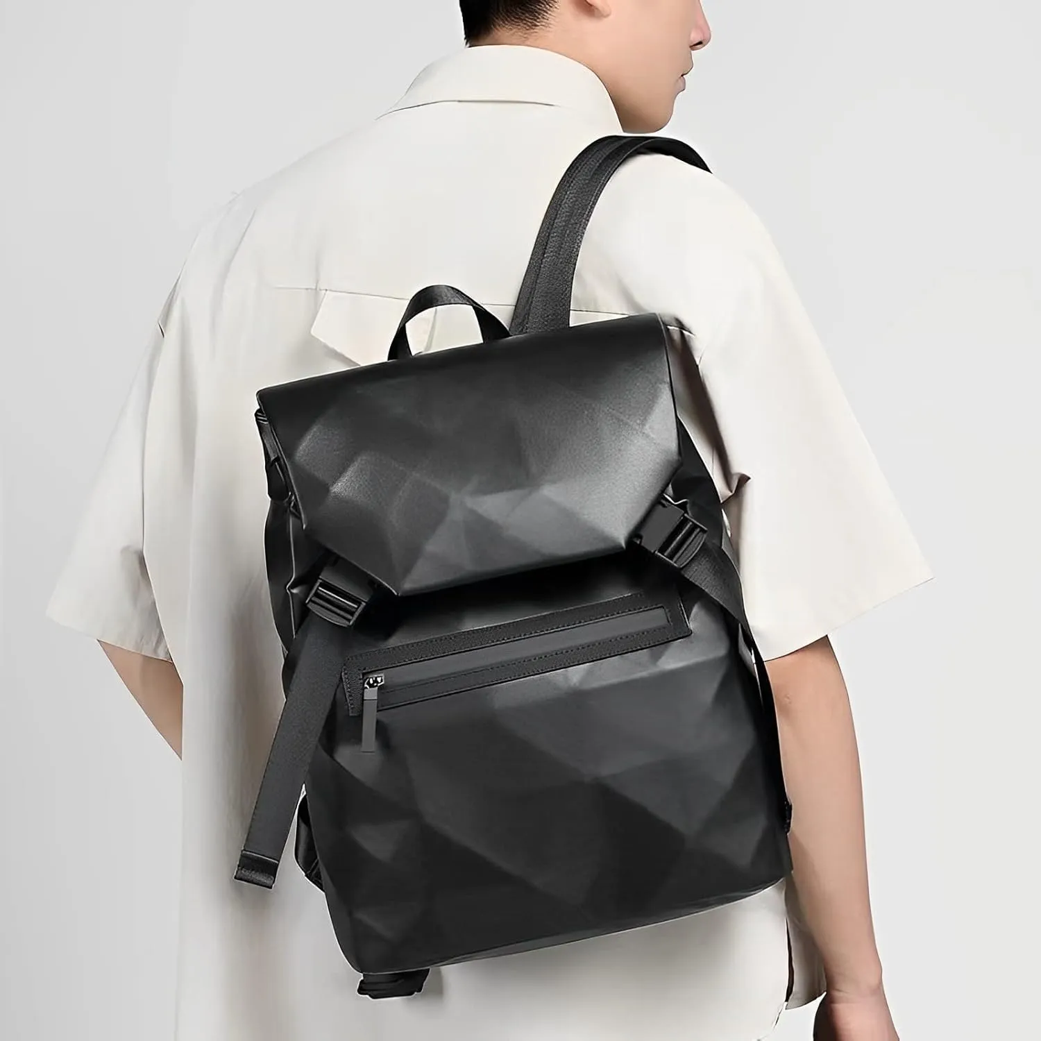 👜 Stylish Diamond Grid Backpack 👜