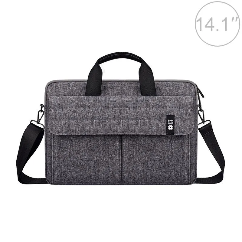 14.1 Inch Laptop Carrying Bag with Shoulder Strap - Handheld Briefcase Style
