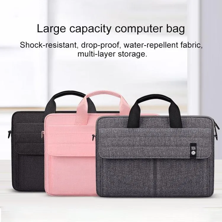14.1 Inch Laptop Carrying Bag with Shoulder Strap - Handheld Briefcase Style