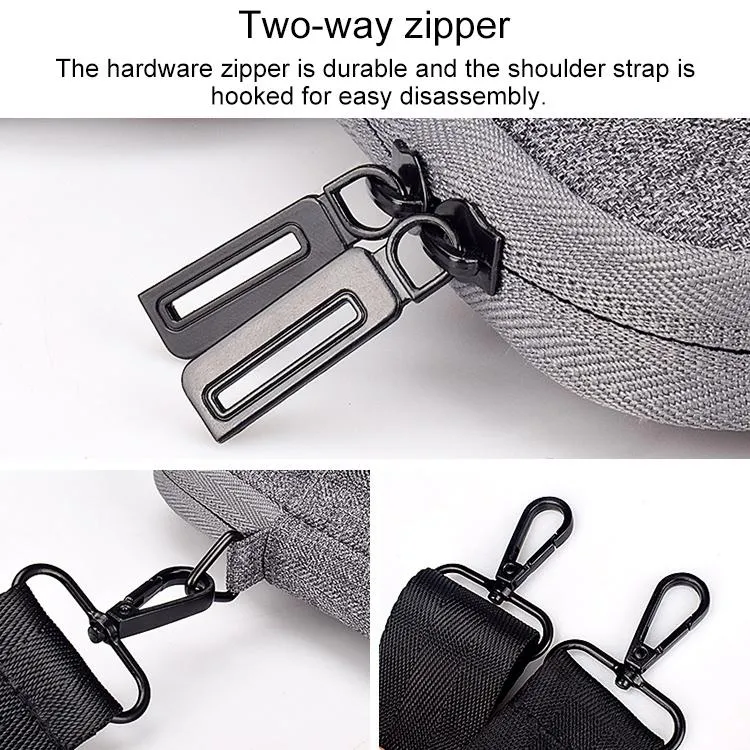 14.1 Inch Laptop Carrying Bag with Shoulder Strap - Handheld Briefcase Style