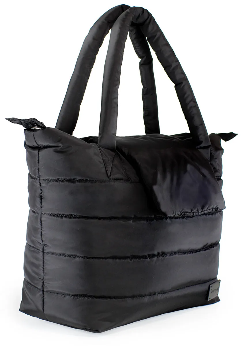 7 A.M. Voyage Capri Diaper Tote - Black
