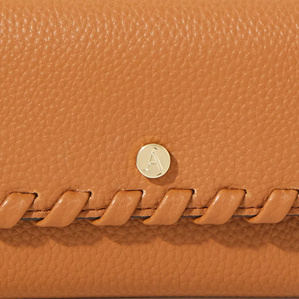 Accessorize London Tan Whipstitch Purse