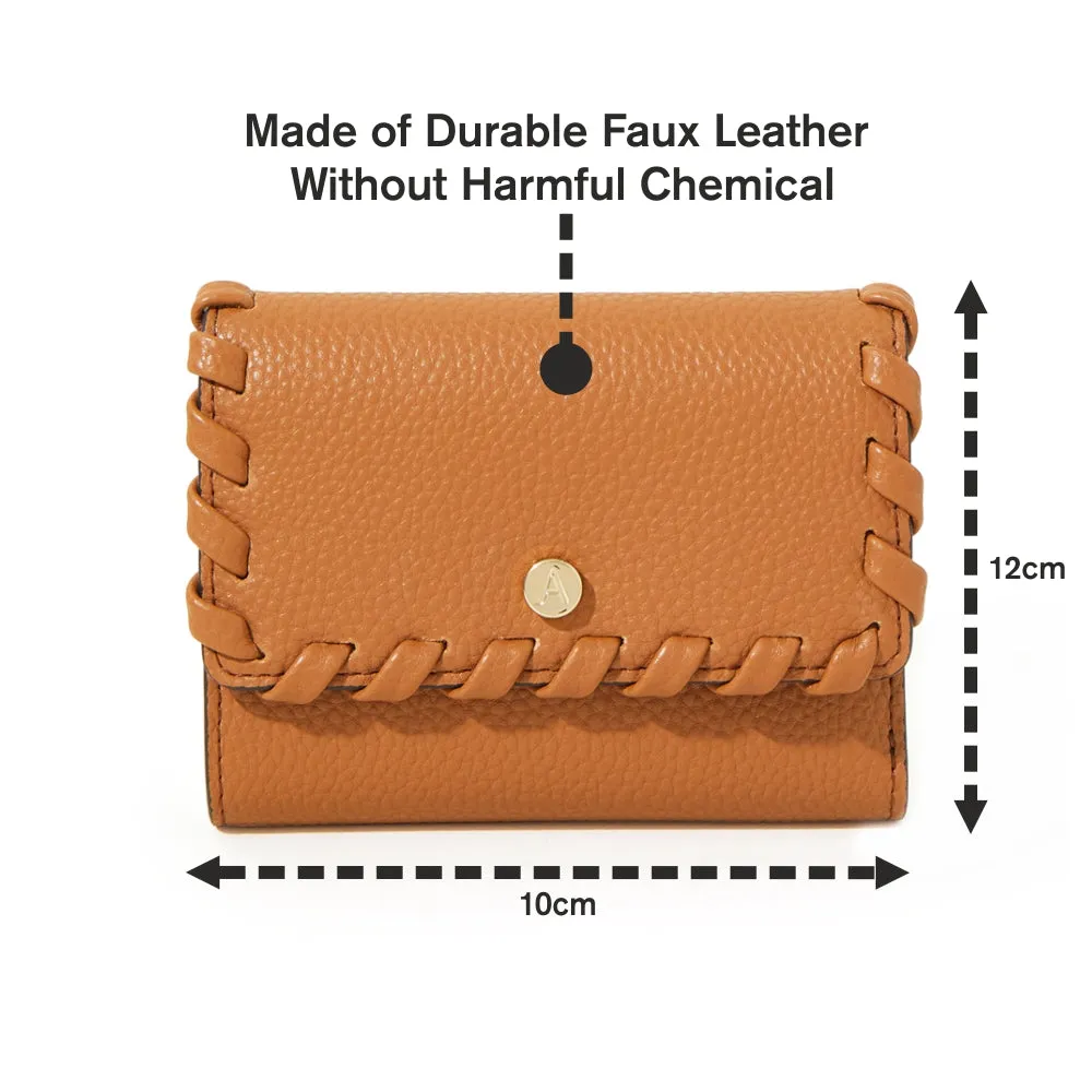 Accessorize London Tan Whipstitch Purse