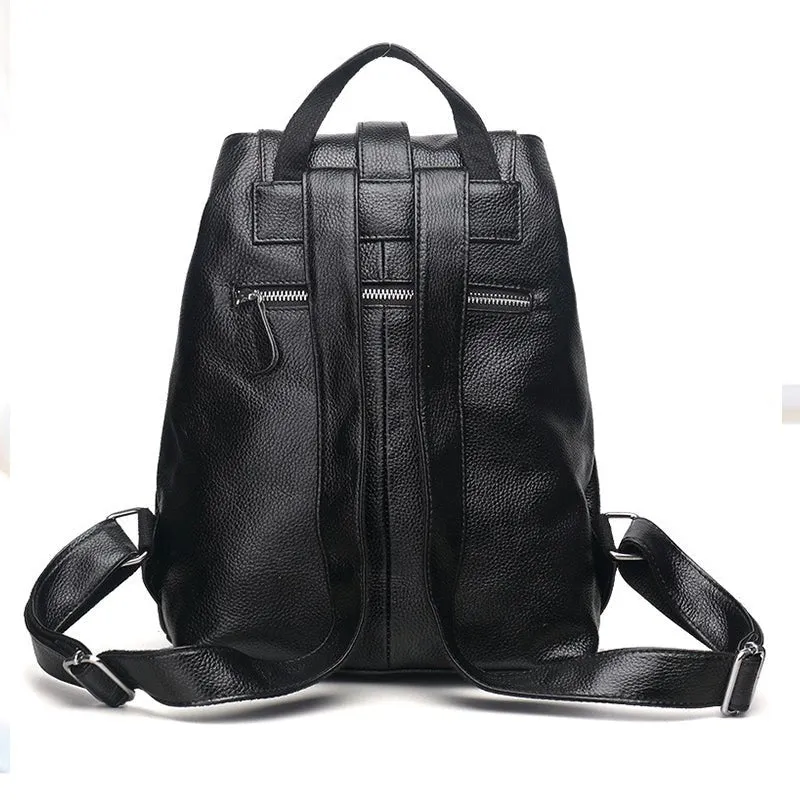 AlliLux Softback Leather Alligator Pattern Backpack