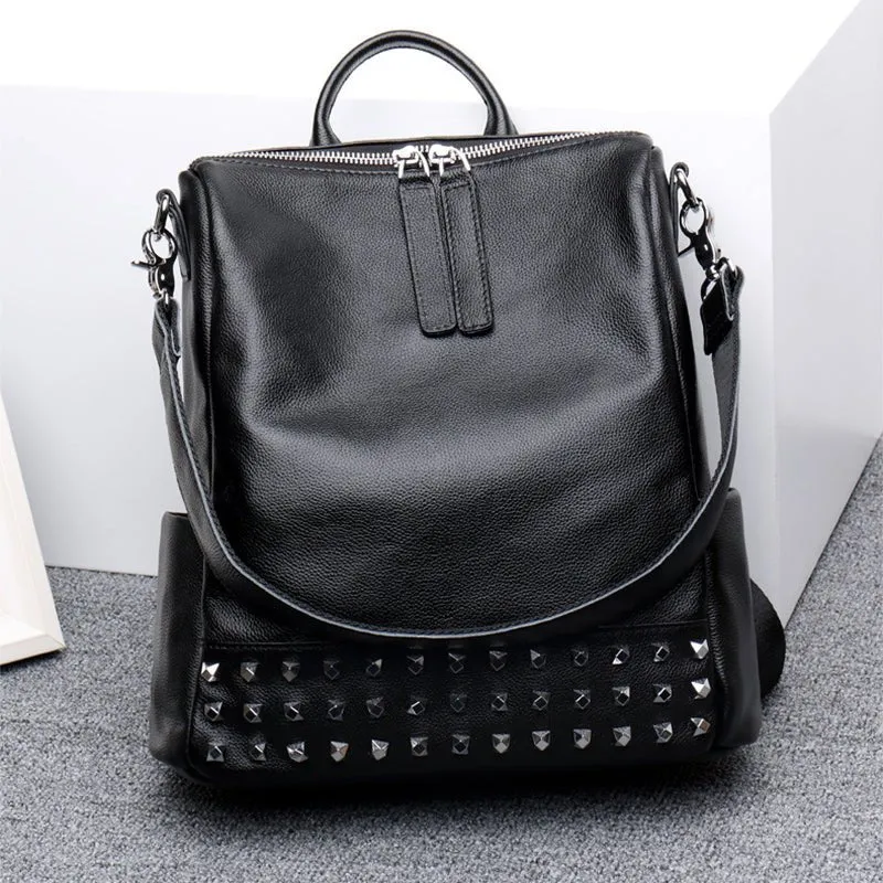 AlliLux Softback Leather Alligator Pattern Backpack