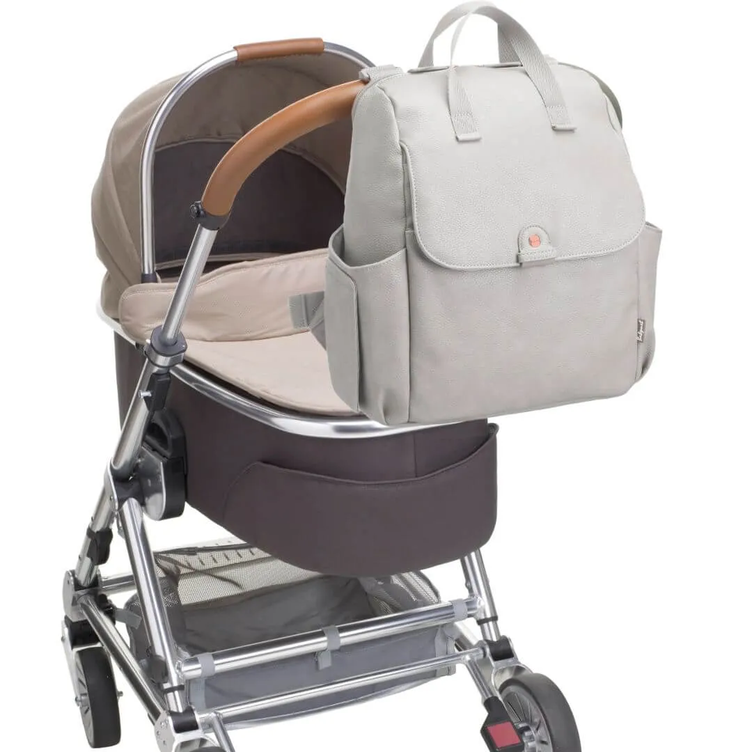 Babymel Robyn Nappy Backpack Vegan Leather Grey