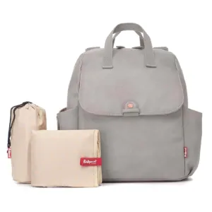 Babymel Robyn Nappy Backpack Vegan Leather Grey