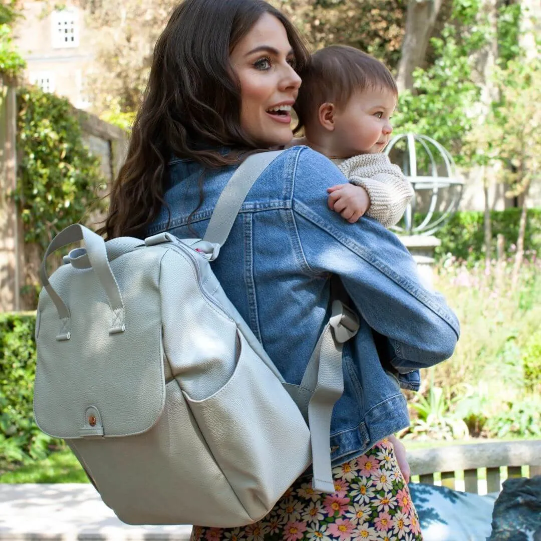 Babymel Robyn Nappy Backpack Vegan Leather Grey