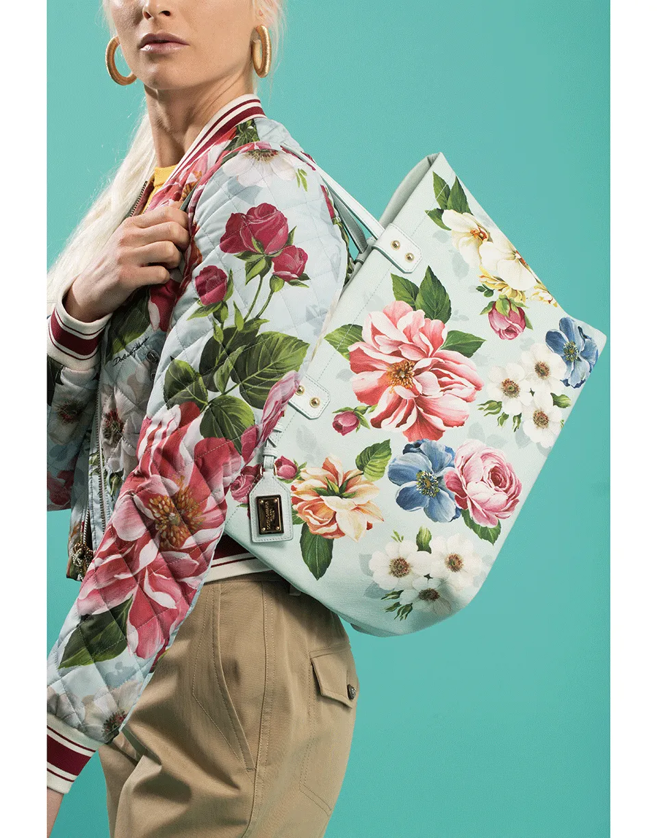 Beatrice Floral Print Shopping Bag