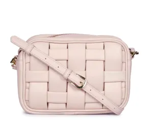 Bennet Pink Blush Leather handcrafted Cross Body Sling Bags