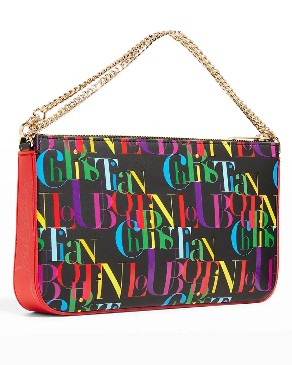 Black and Multicolor Loubila Pouch
