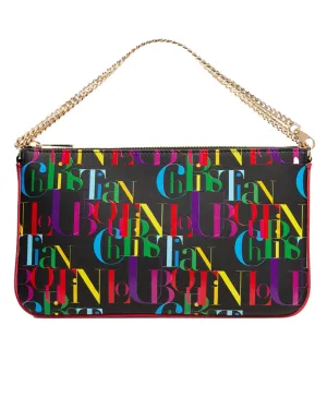 Black and Multicolor Loubila Pouch