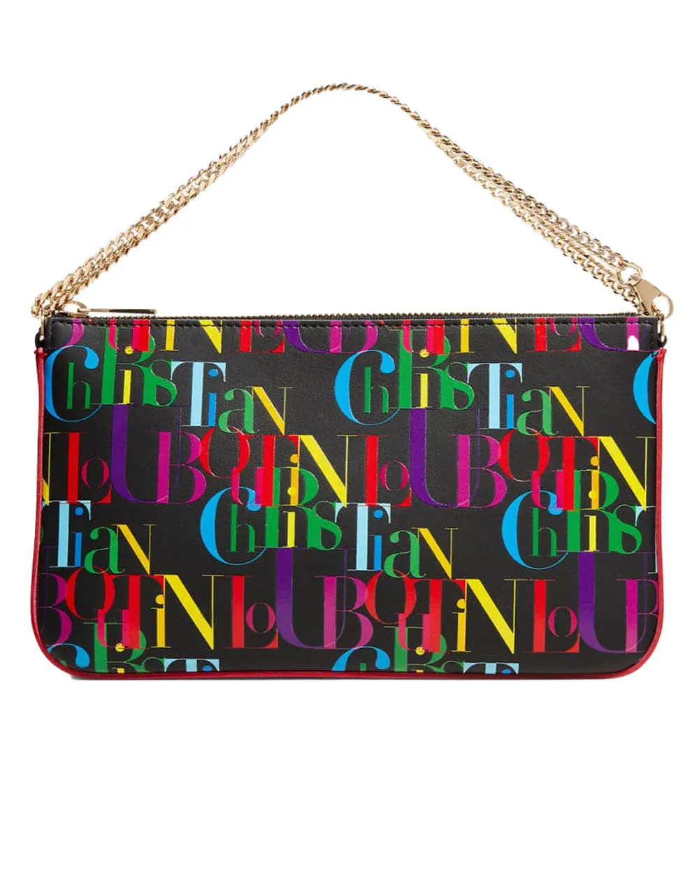 Black and Multicolor Loubila Pouch
