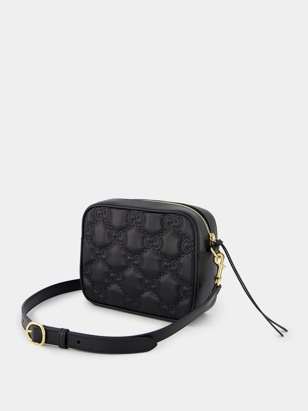 Black Small GG Matelassé Leather Bag