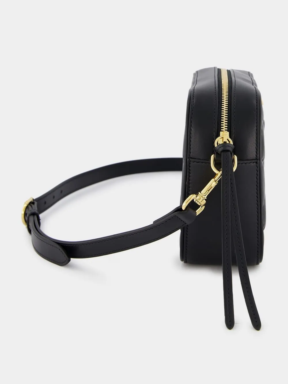 Black Small GG Matelassé Leather Bag