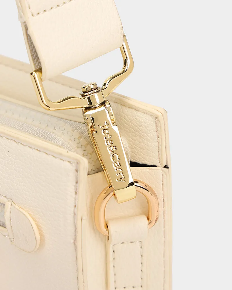 Bodega Crossbody Sling Bag in Beige