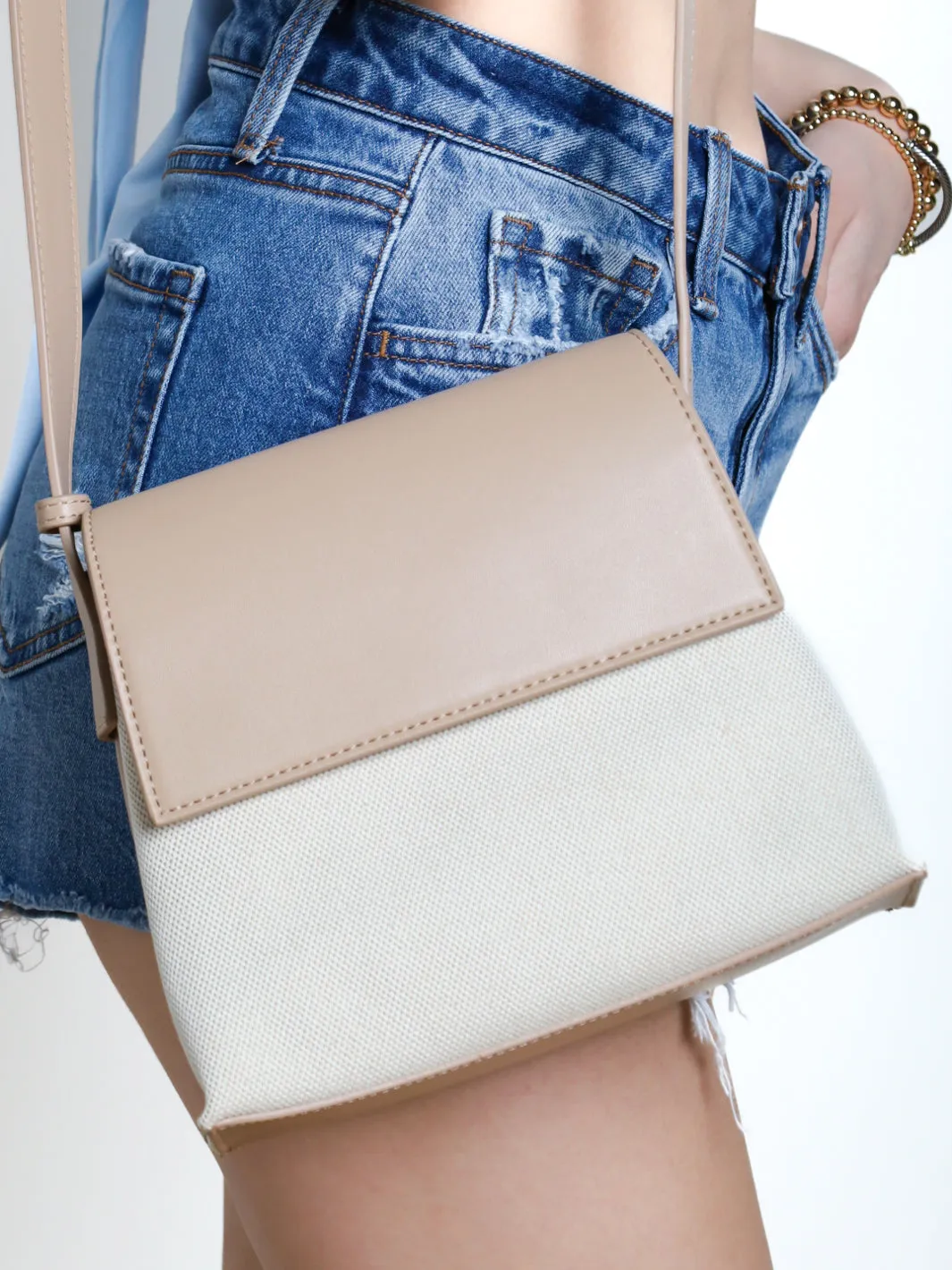 Breezy Mornings Color Block Crossbody Bag