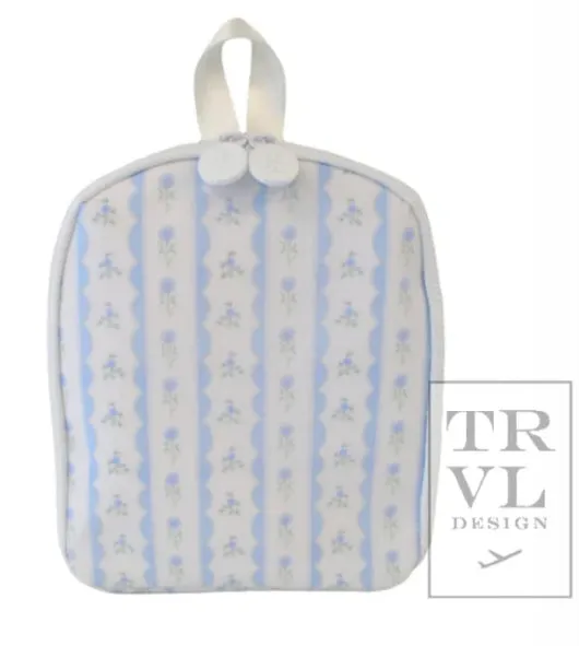 BRING IT Lunch Bag - RIBBON FLORAL BLUE