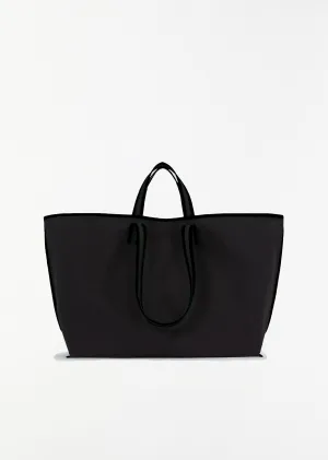 Canvas Tote — Black / Oil Black