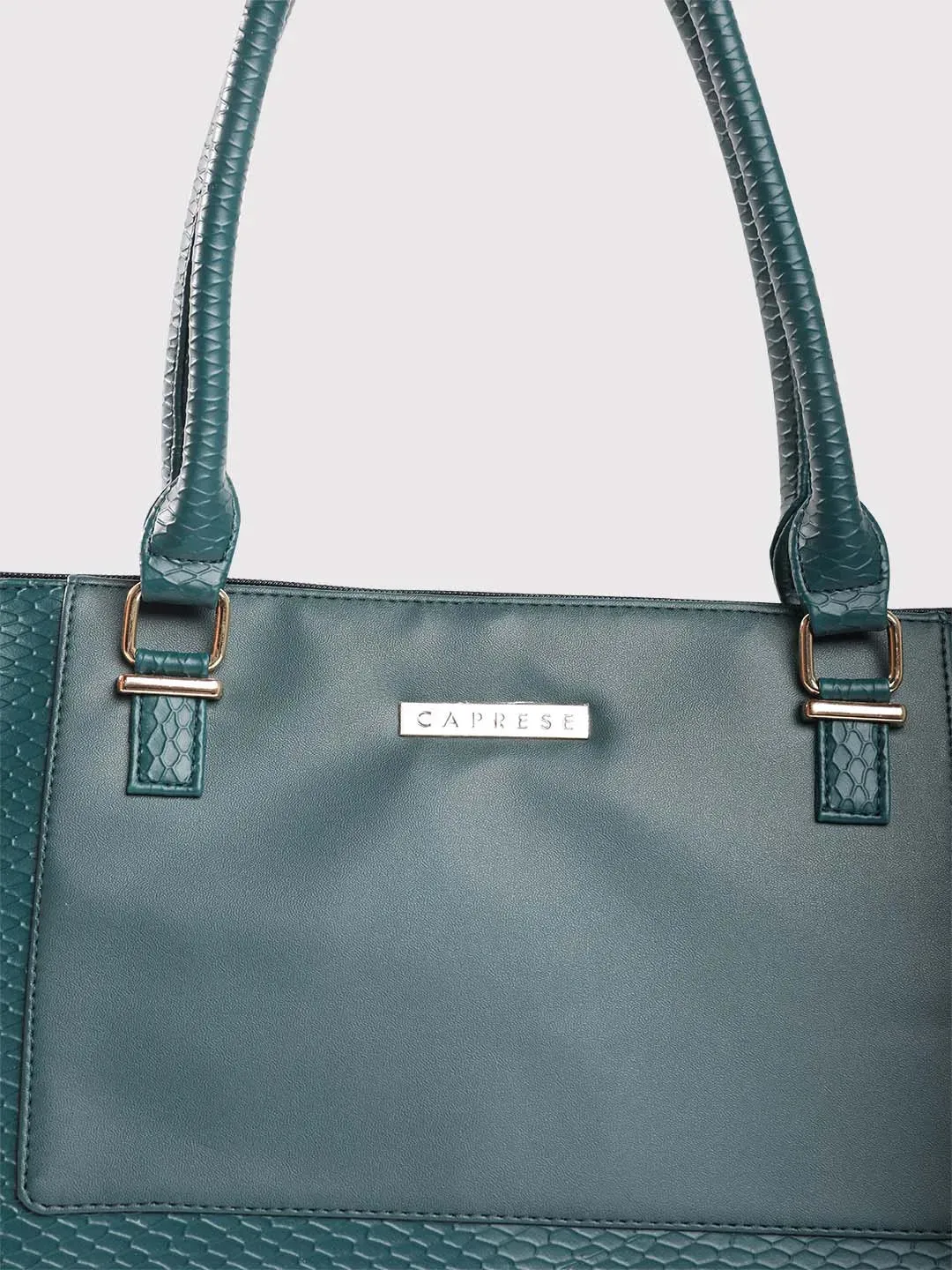 Caprese Fiona Laptop Tote Large Office Handbag Teal