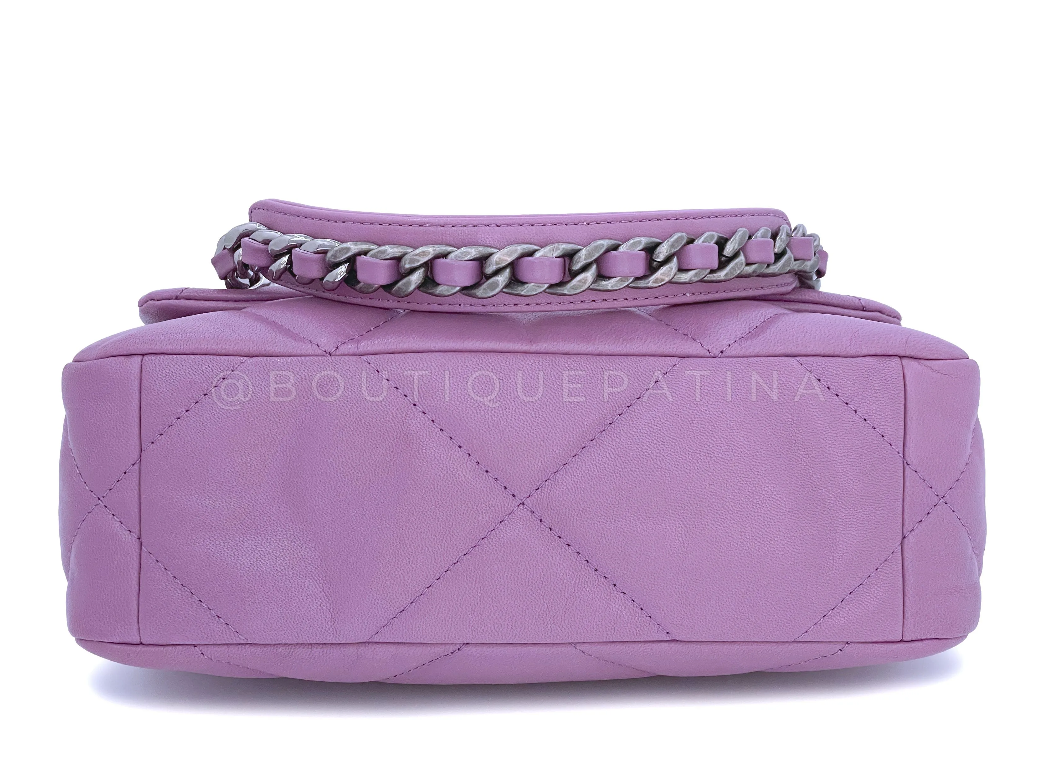 Chanel 19 20B Lavender Mauve Medium Flap Bag