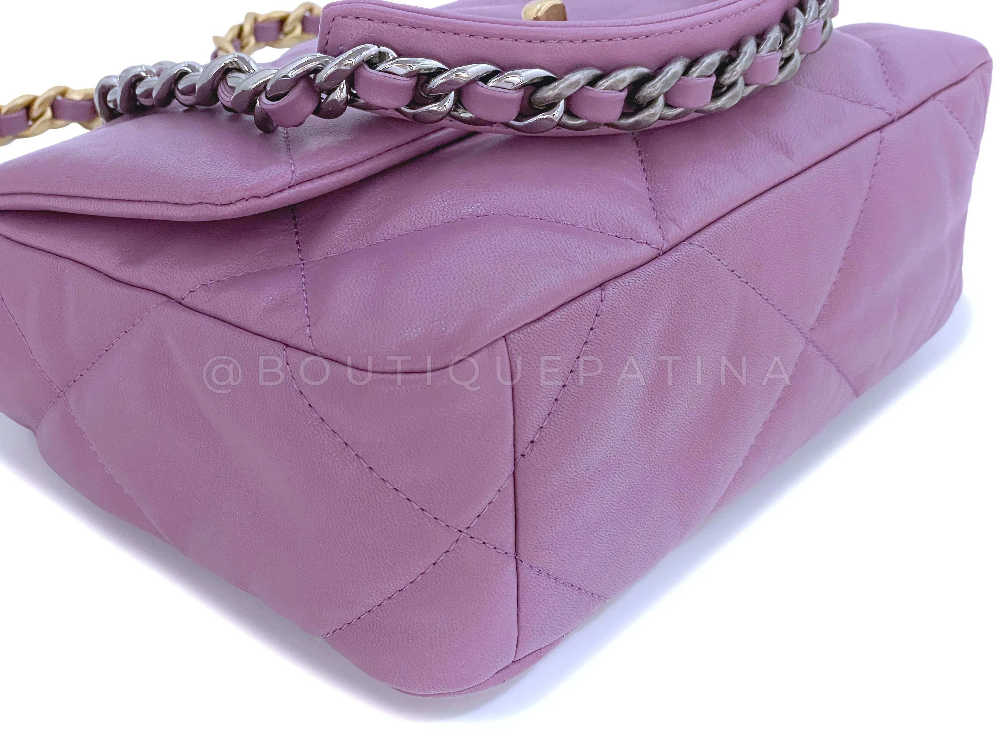 Chanel 19 20B Lavender Mauve Medium Flap Bag