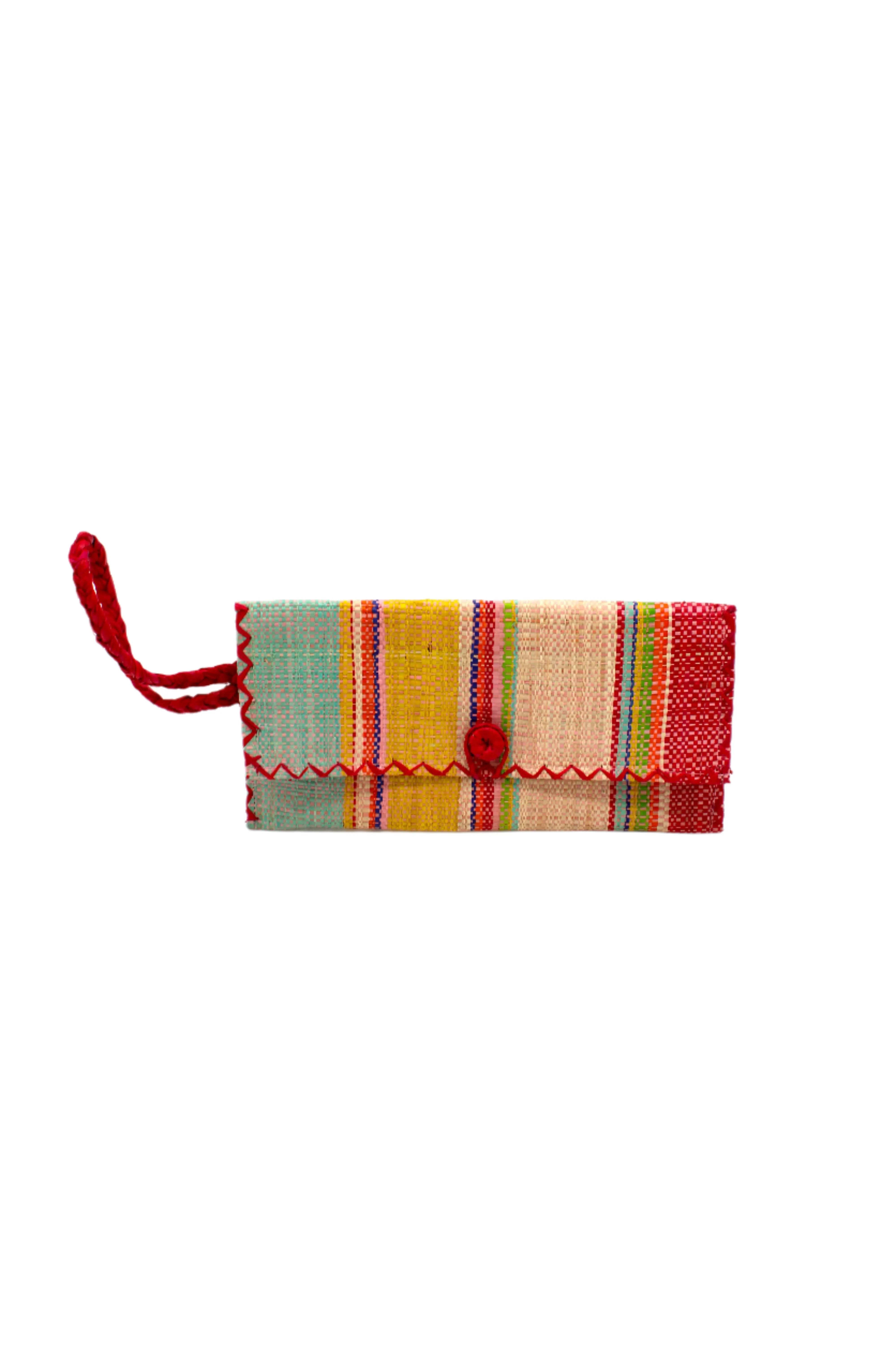 ChiChi Straw Clutch Wristlet Bag