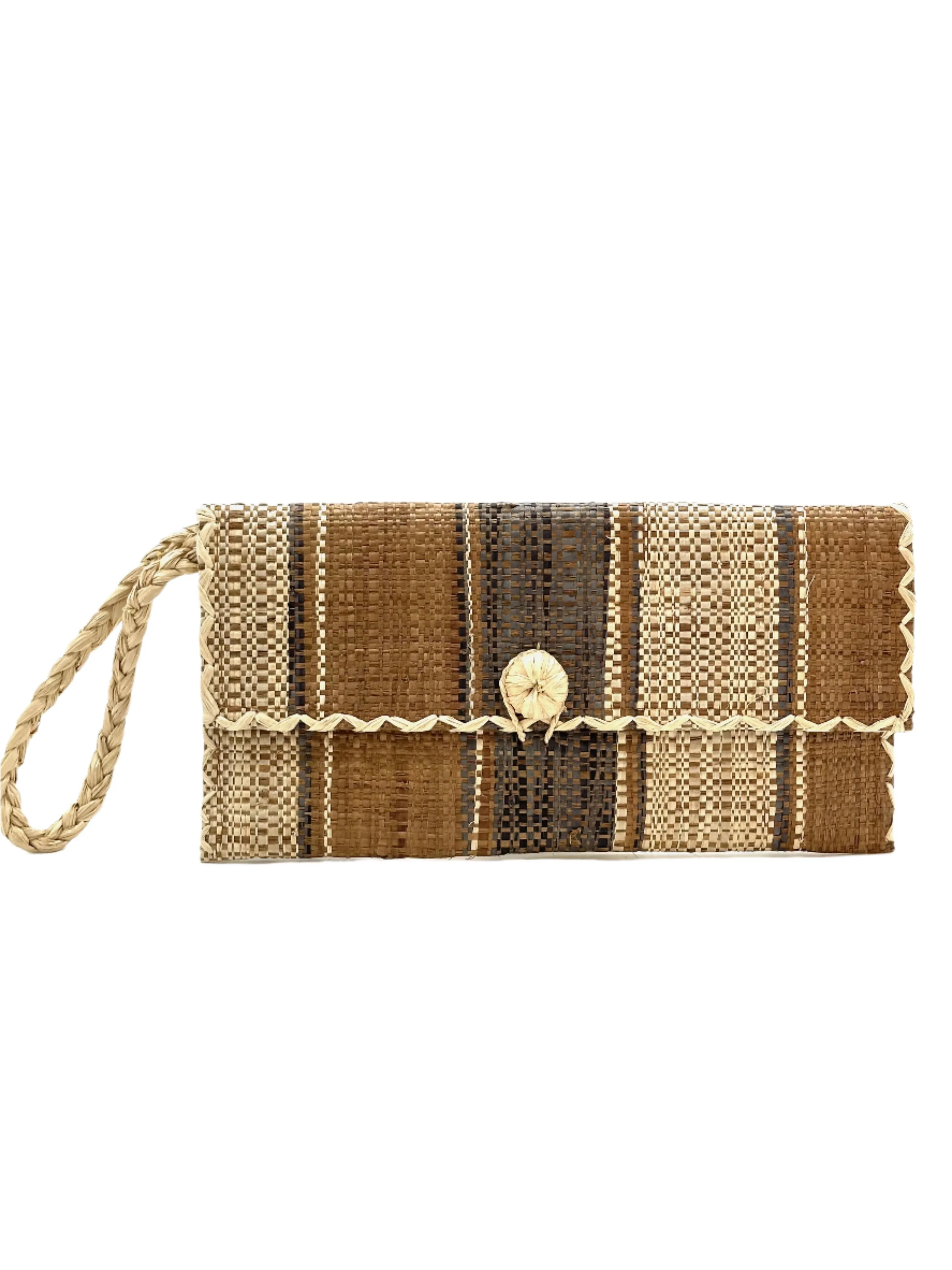 ChiChi Straw Clutch Wristlet Bag