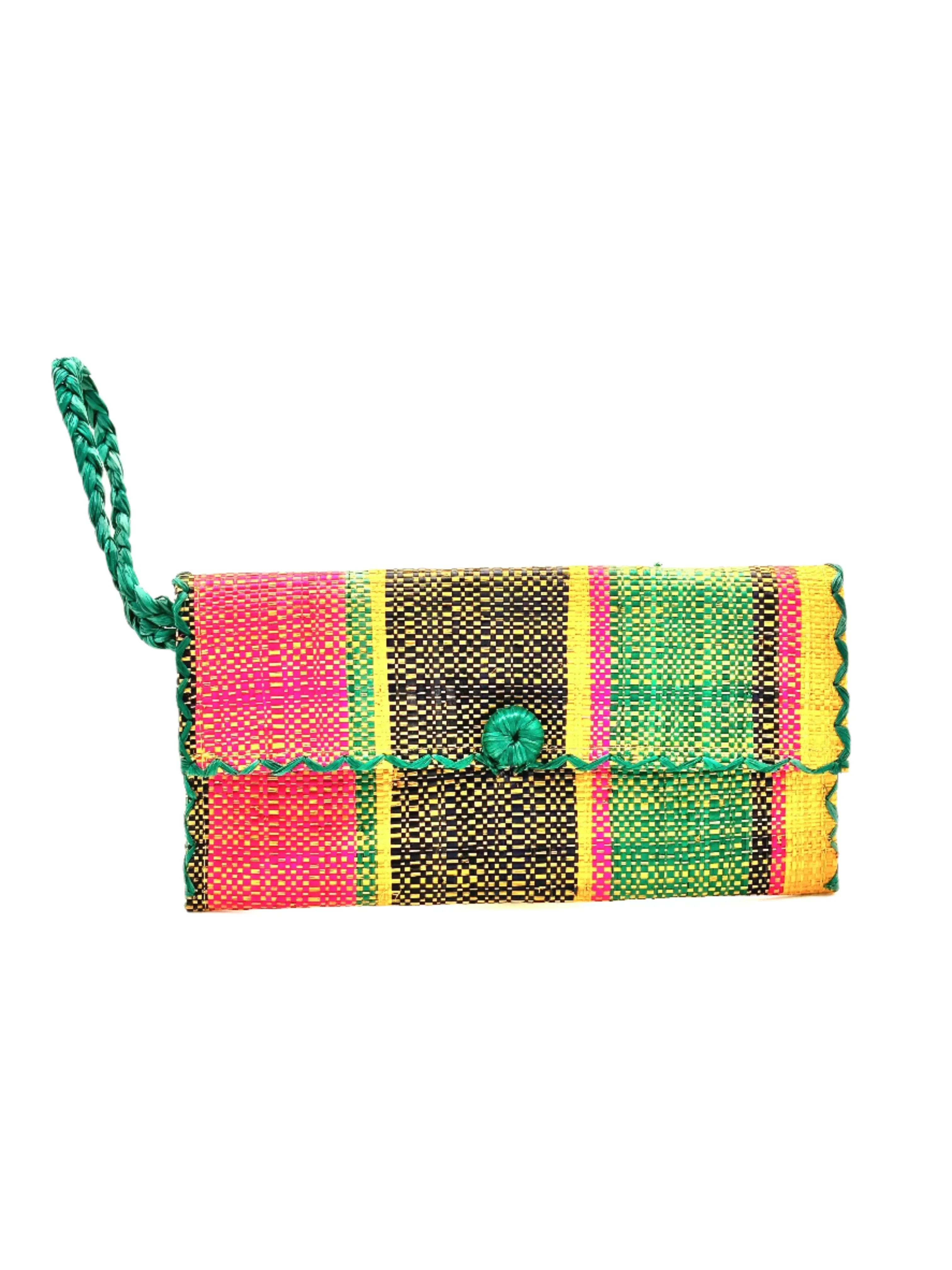 ChiChi Straw Clutch Wristlet Bag