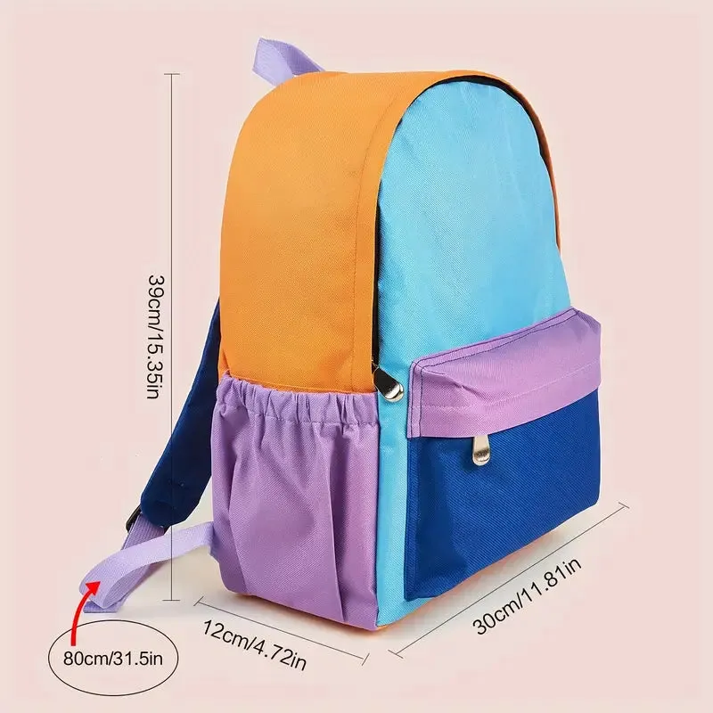 Colourblock Large Backpack