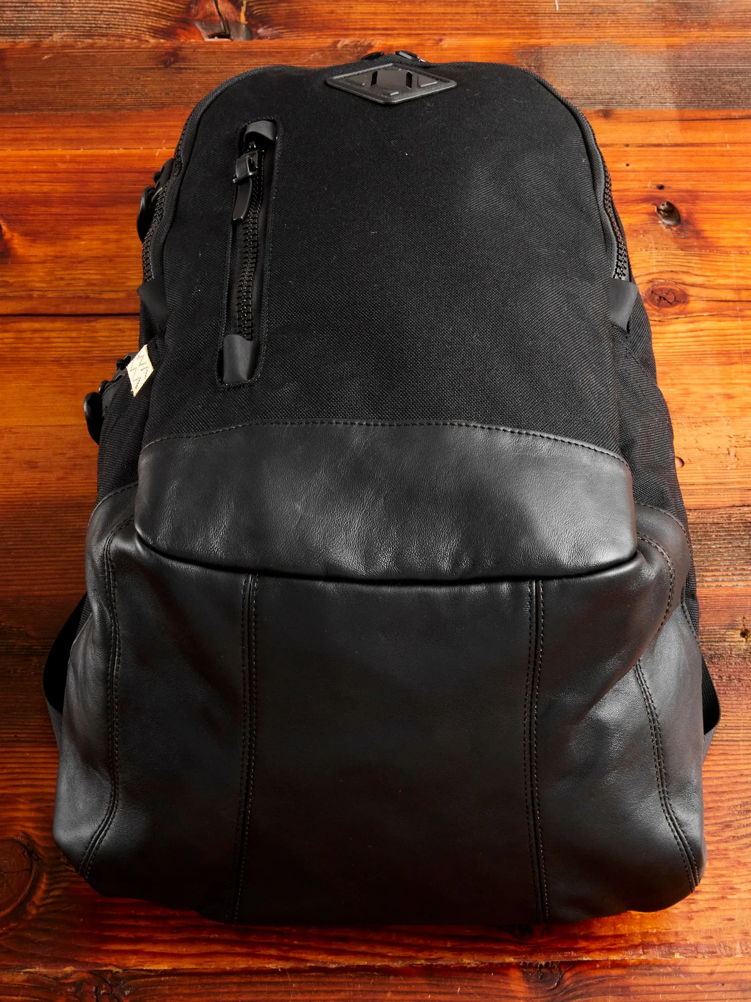 Cordura 20L Backpack in Black Lambskin