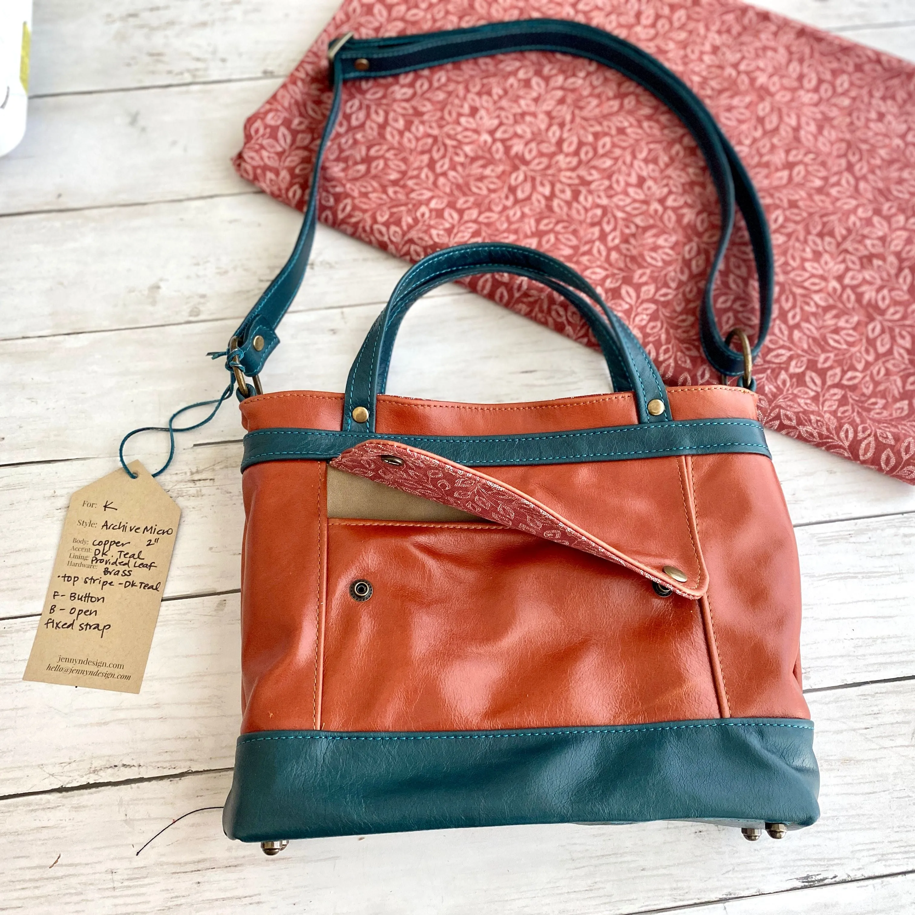 Custom Archive Micro in Copper, Dark Teal