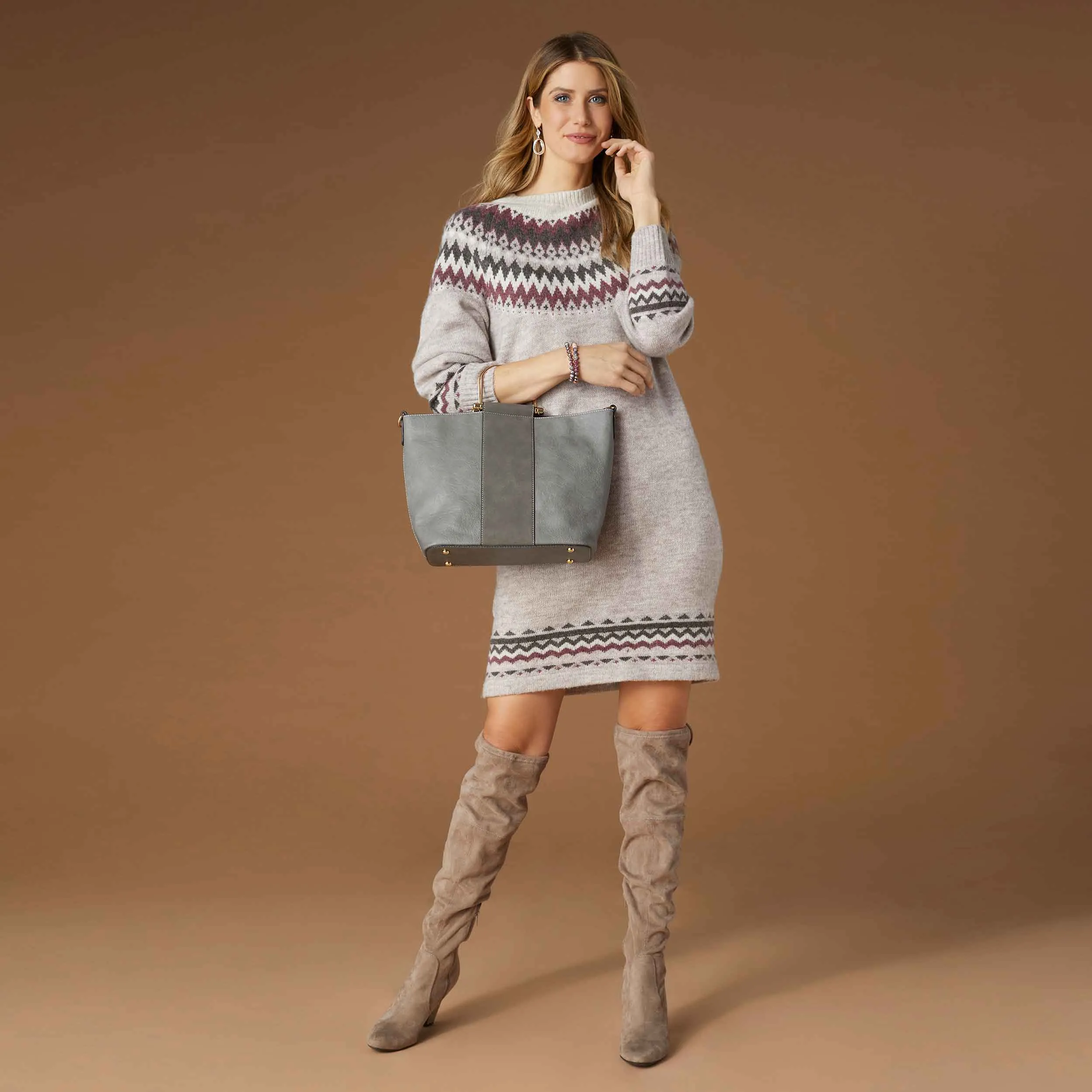 Davina Tote - Fossil Grey