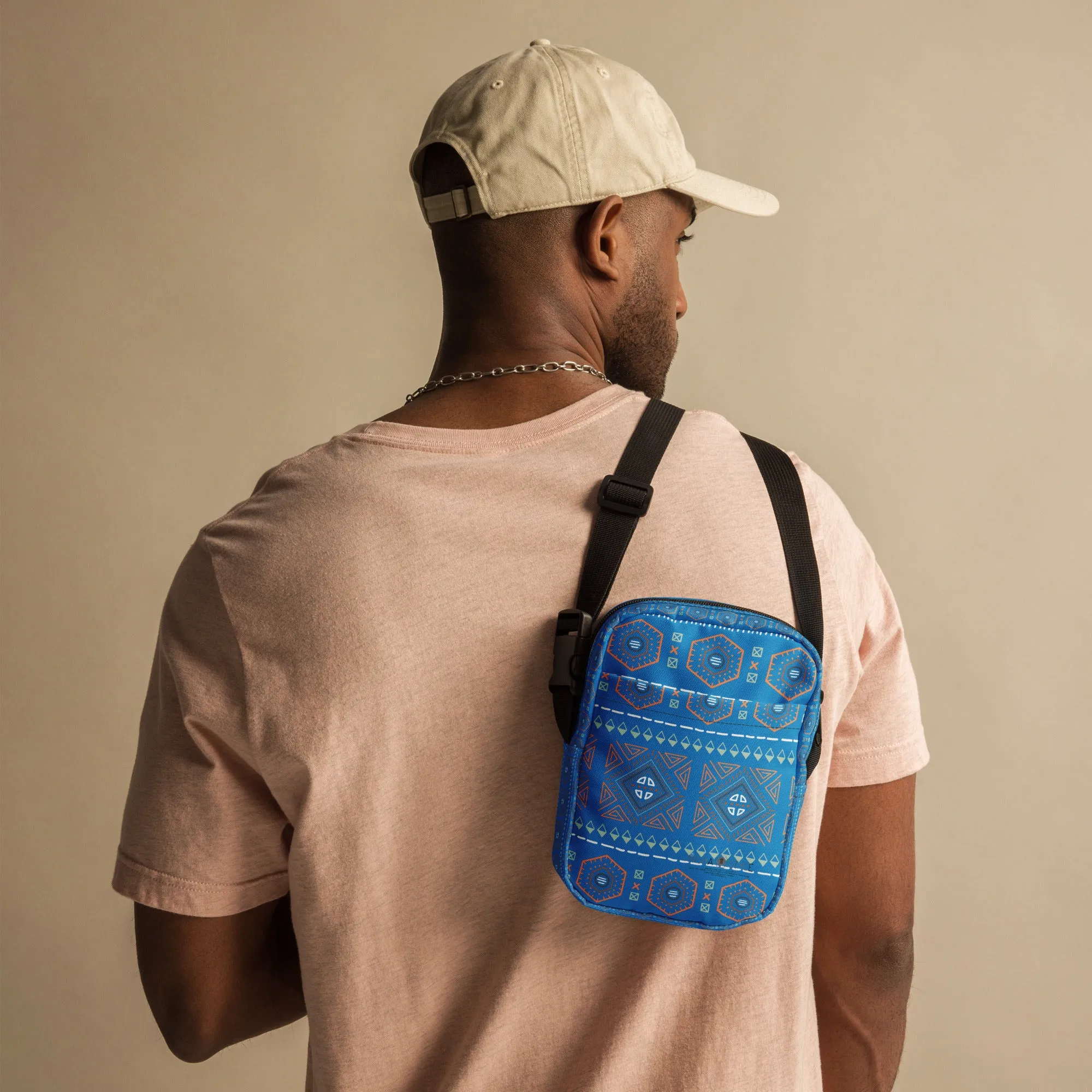 Decoration Utility crossbody Ocean Boat Blue bag