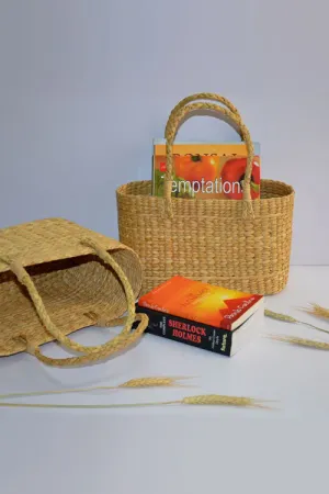 Dharini Kauna Oval Basket Bag