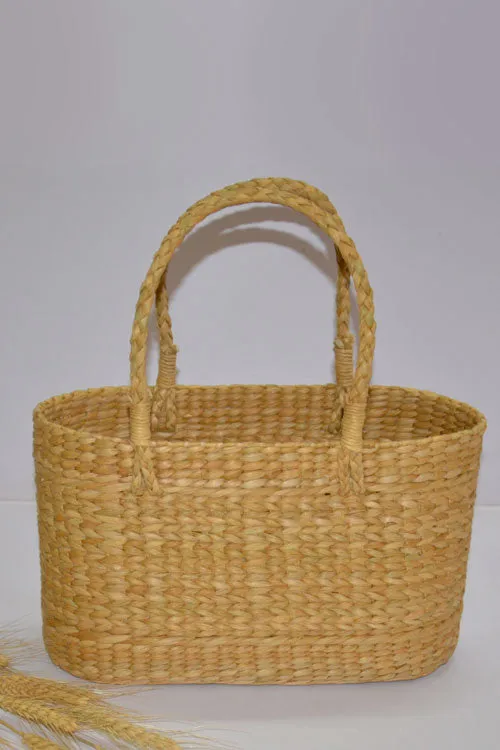 Dharini Kauna Oval Basket Bag