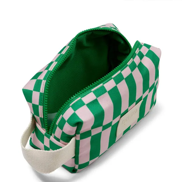 Ditty Coast Toiletry Bag - Apple/Soft Pink Check
