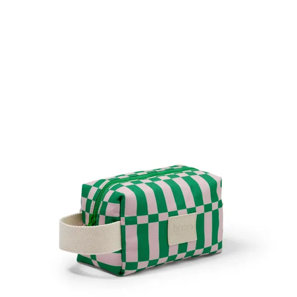 Ditty Coast Toiletry Bag - Apple/Soft Pink Check
