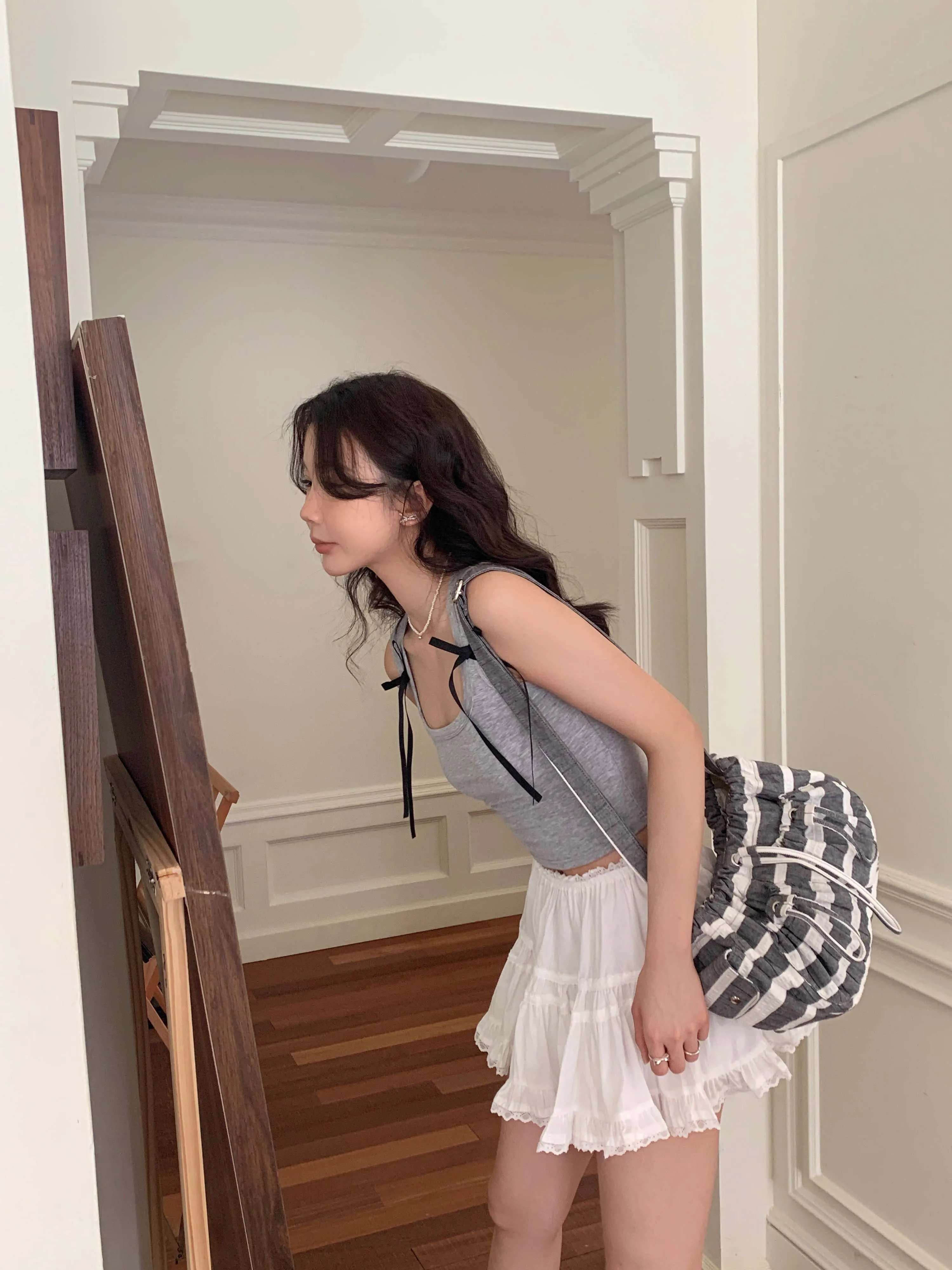 [EM] Toast Cream Puff Collection STRIPE DARK GREY