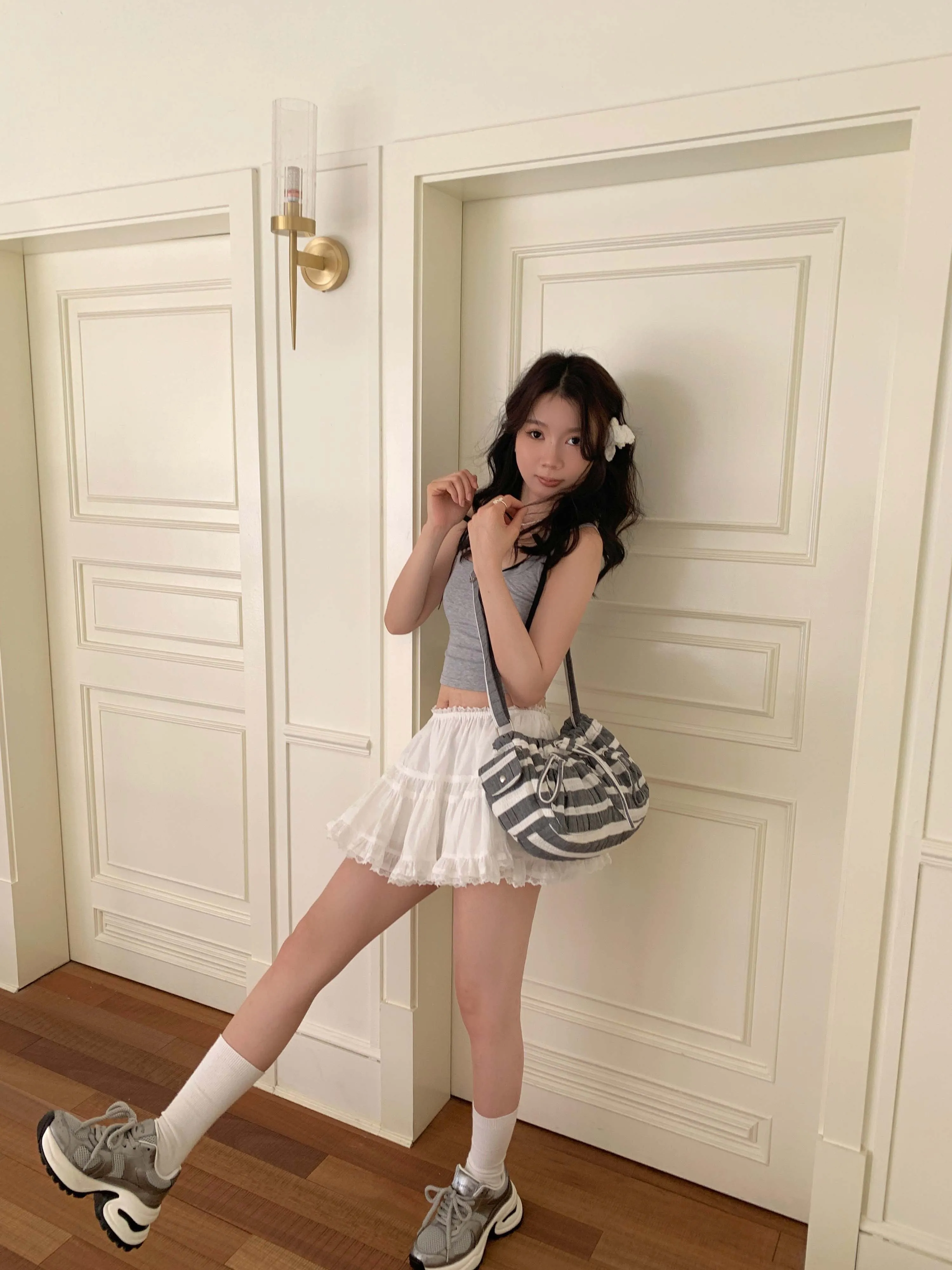 [EM] Toast Cream Puff Collection STRIPE DARK GREY