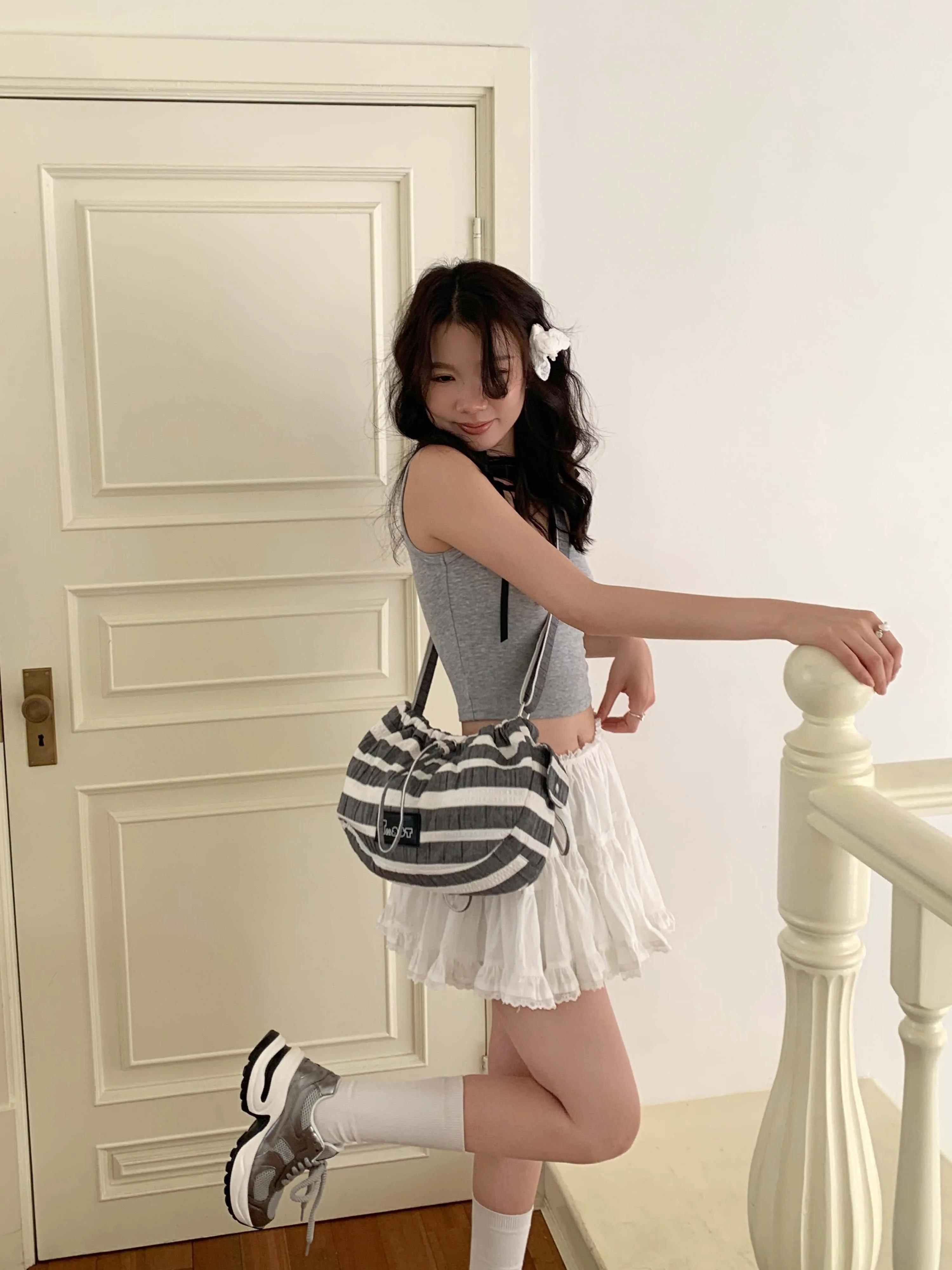 [EM] Toast Cream Puff Collection STRIPE DARK GREY