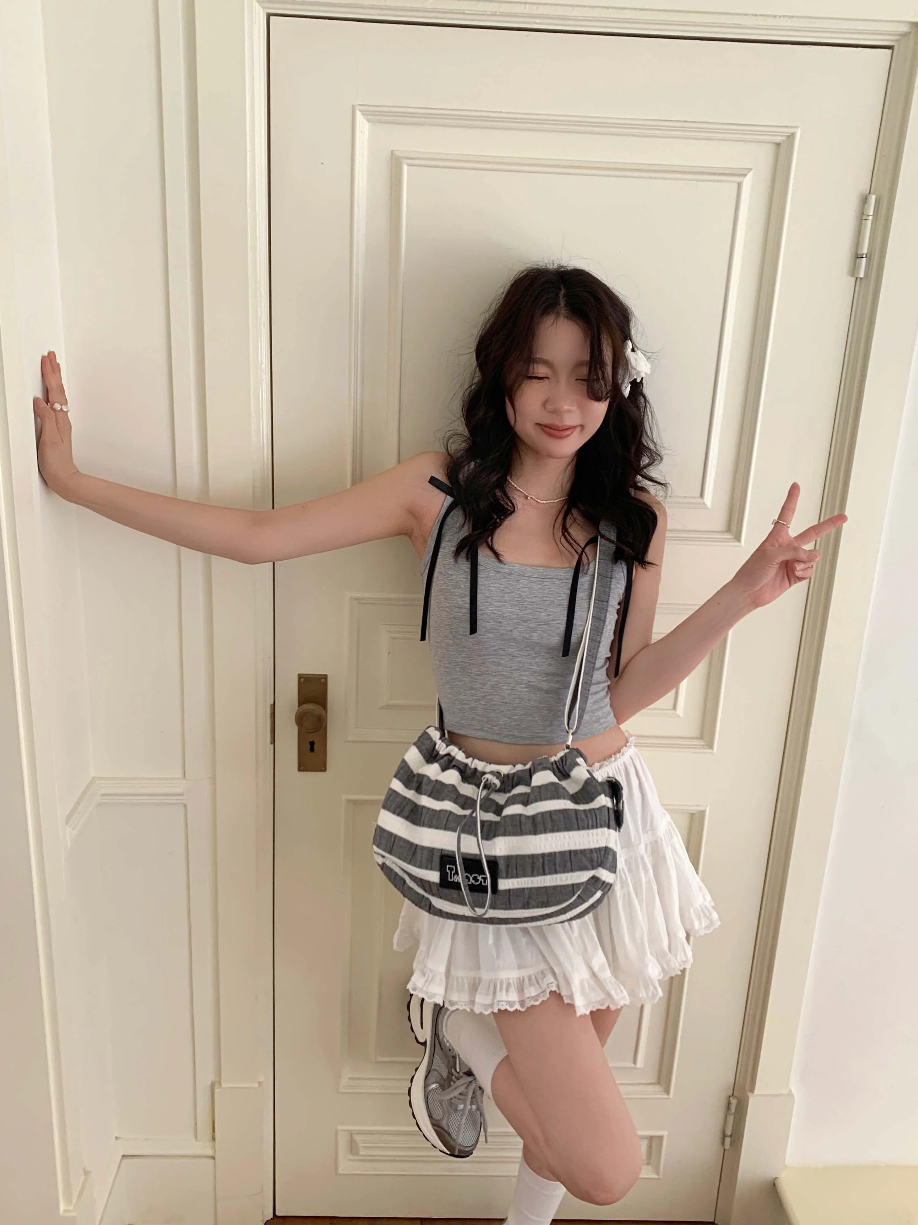 [EM] Toast Cream Puff Collection STRIPE DARK GREY