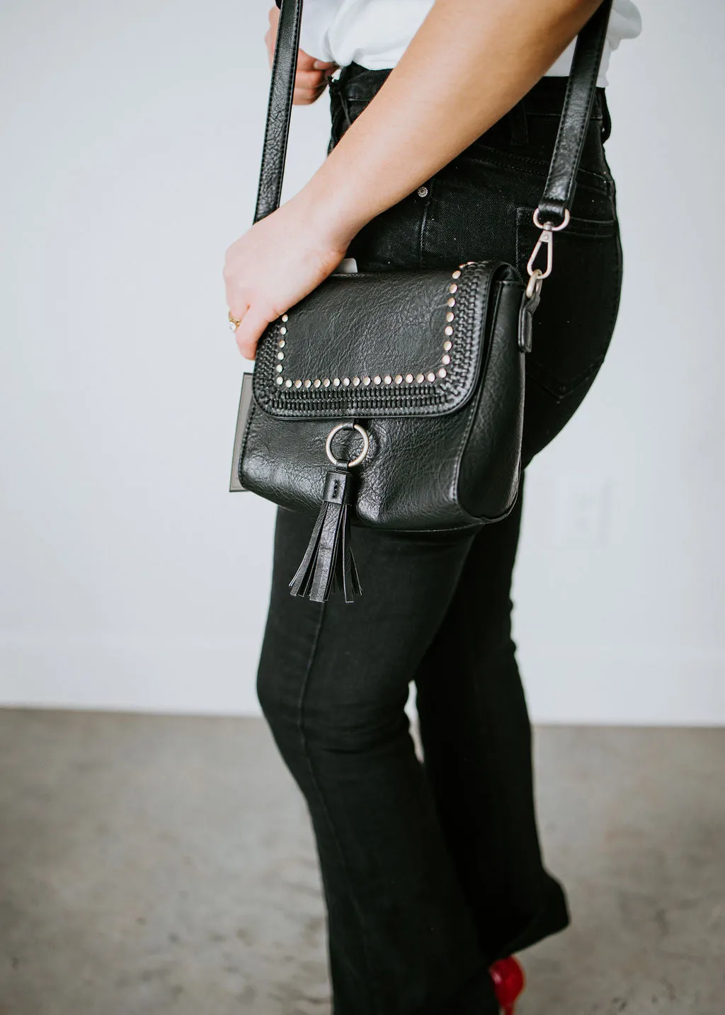 Emmie Studded Crossbody Bag