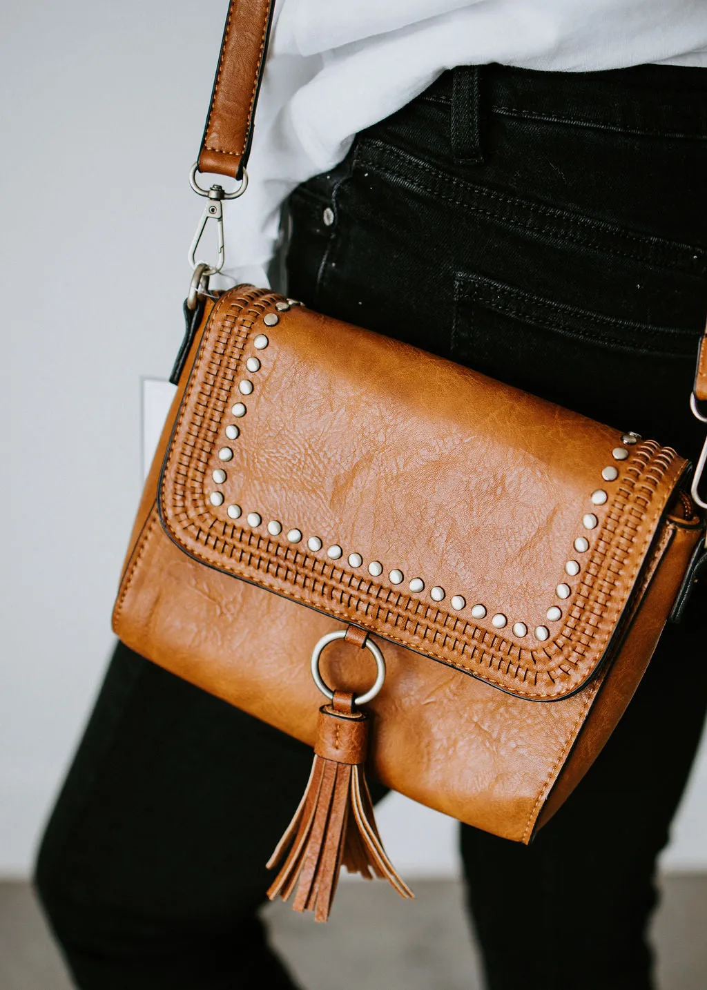 Emmie Studded Crossbody Bag