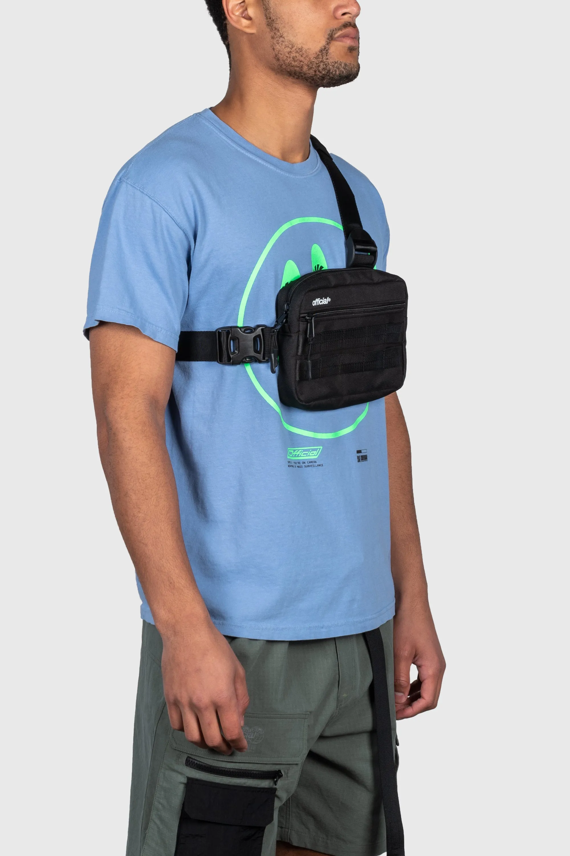 Essential Tri-Strap Chest Bag (Black)