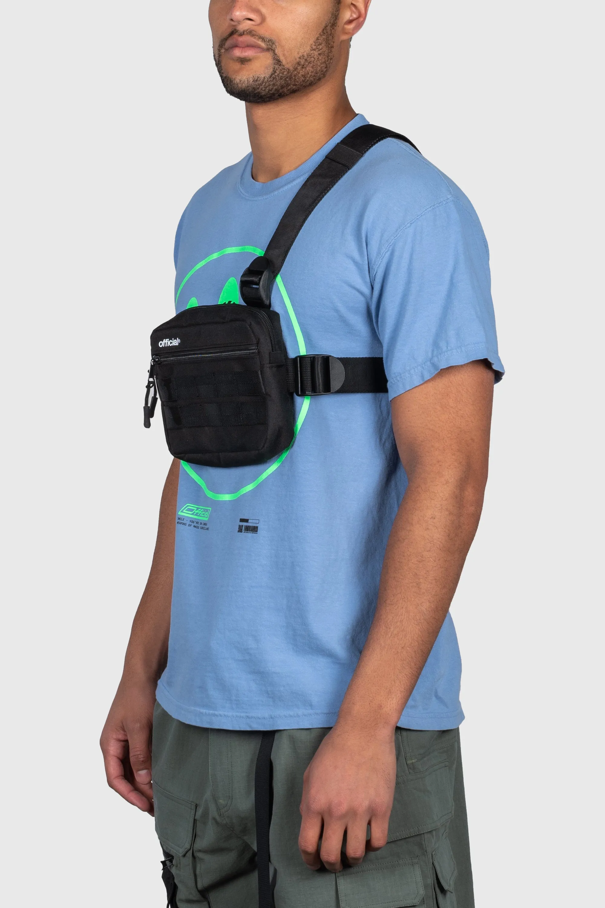 Essential Tri-Strap Chest Bag (Black)