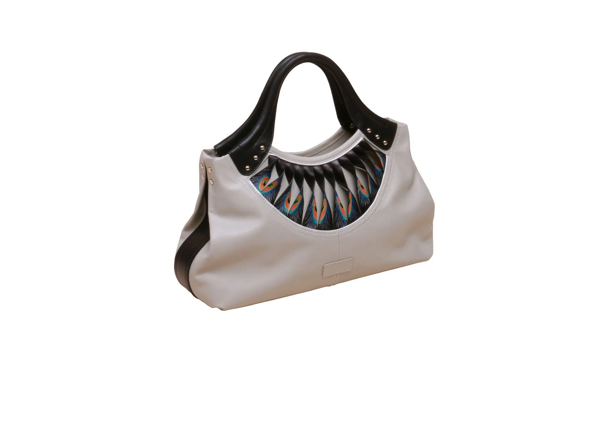 Feather White Tote