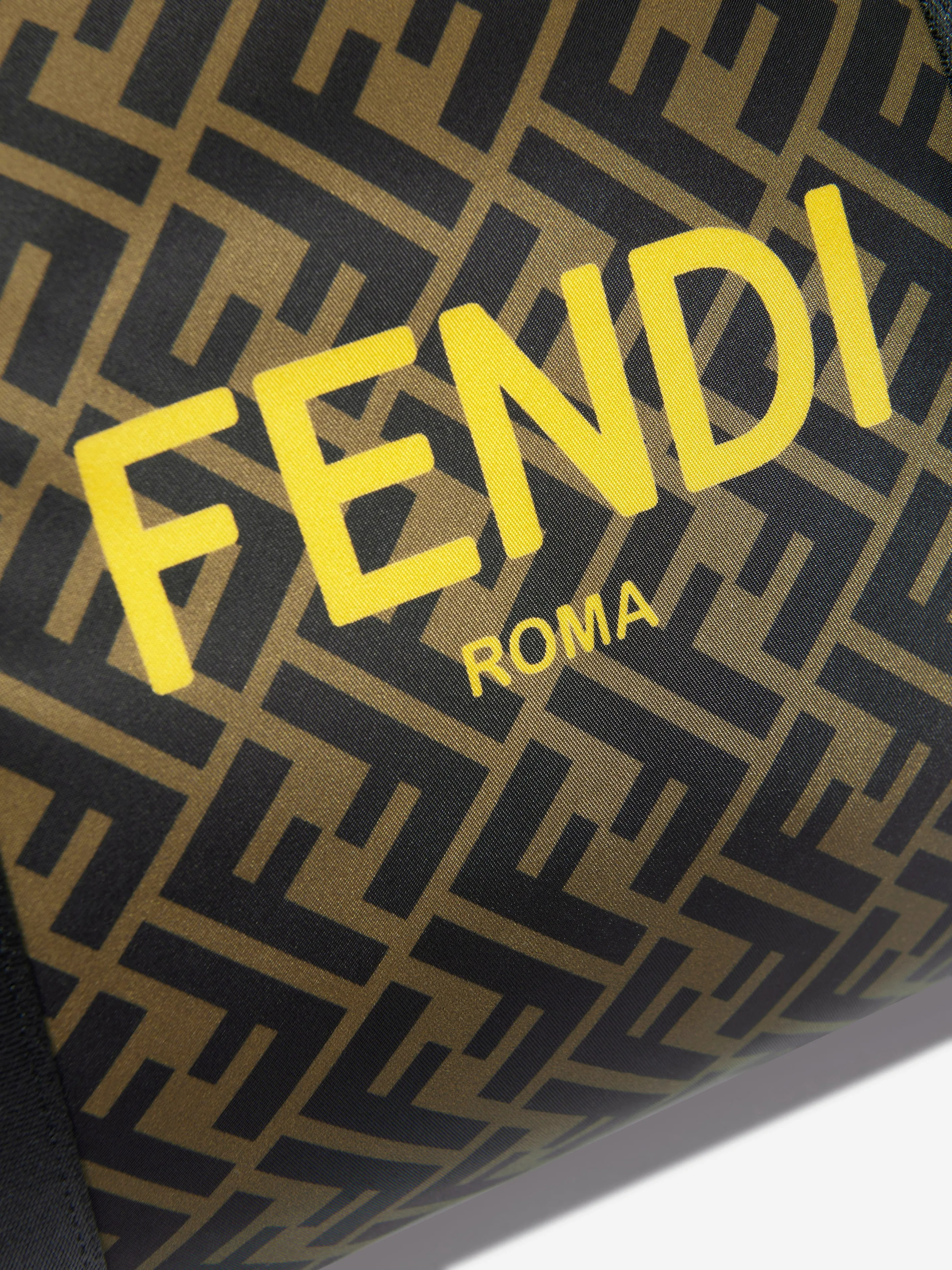 Fendi Kids FF Logo Holdall in Brown