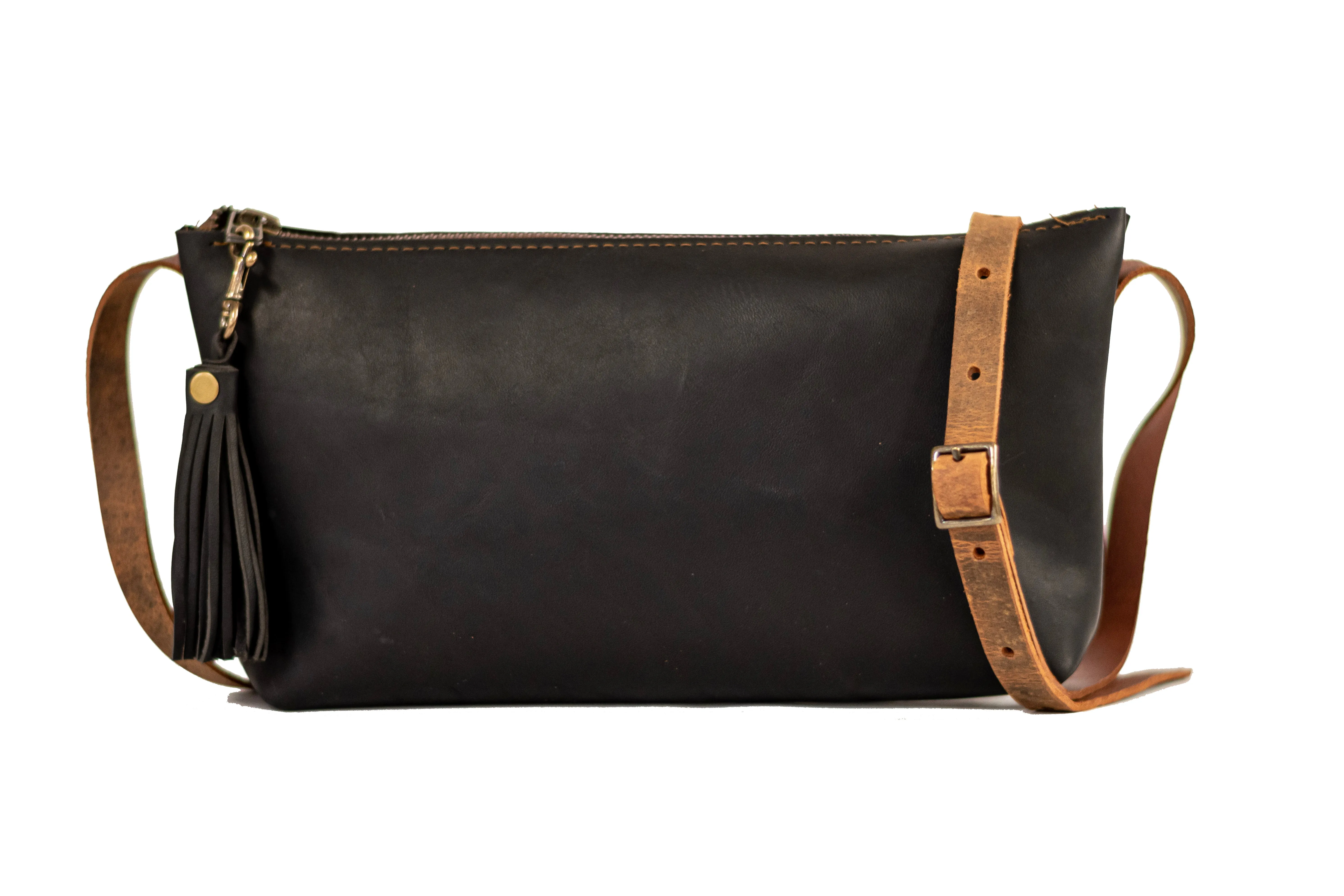 Flagship Colors | Mini Leather Zip Bag | Handmade Purse